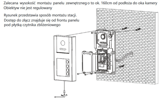 Wideodomofon Vidos z czytnikiem RFID Vidos S11-1 M11W